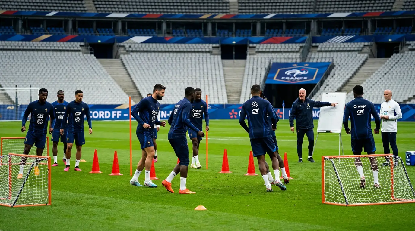 La nazionale francese in preparazione al Mondiale FIFA 2026
