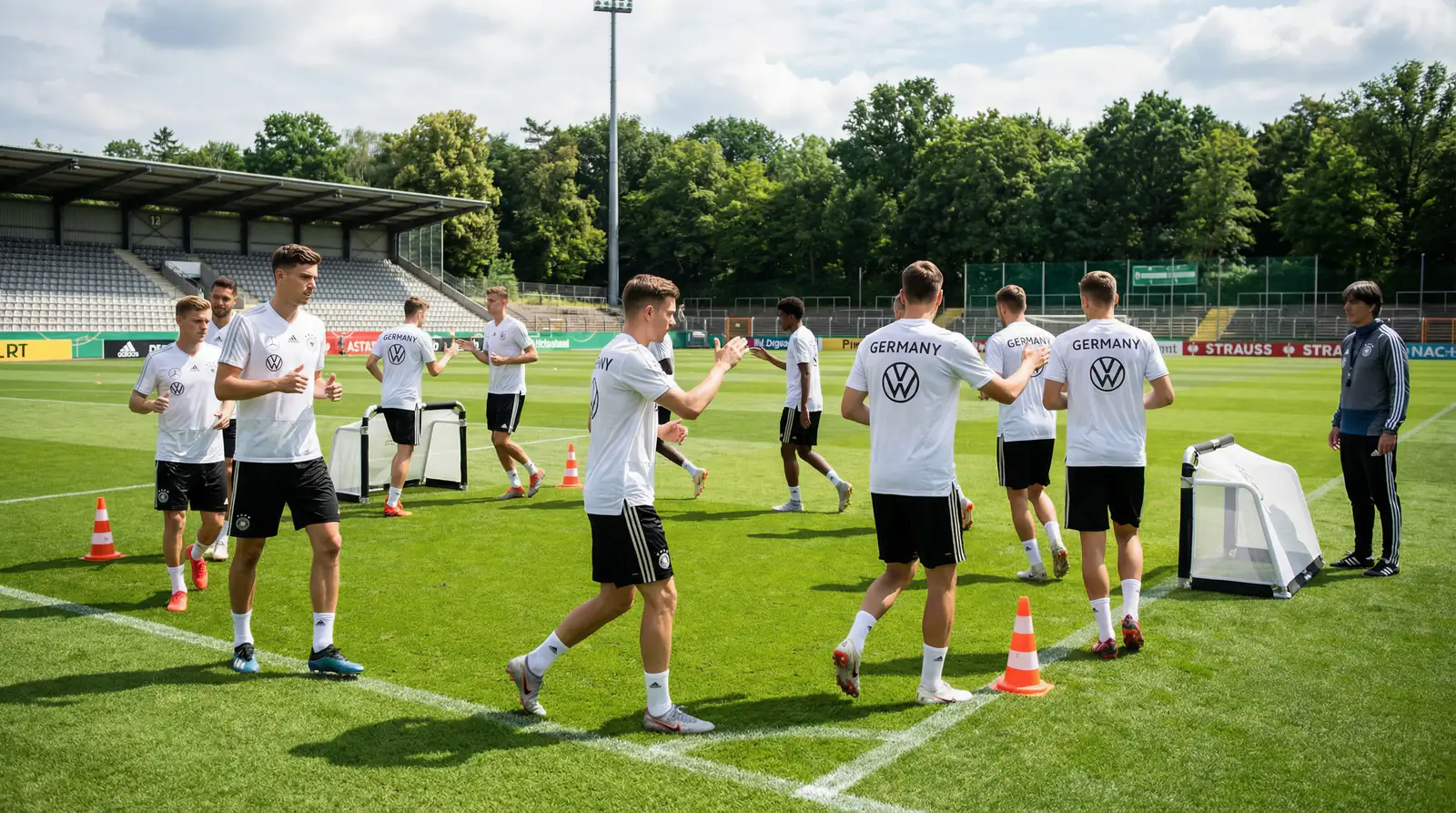 La Mannschaft tedesca in preparazione al Mondiale FIFA 2026
