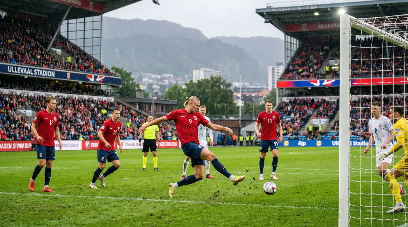 Erling Haaland e la Norvegia in azione nelle qualificazioni al Mondiale 2026