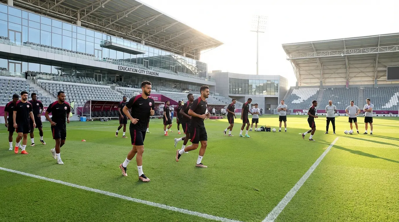 La nazionale del Qatar si prepara al Mondiale FIFA 2026