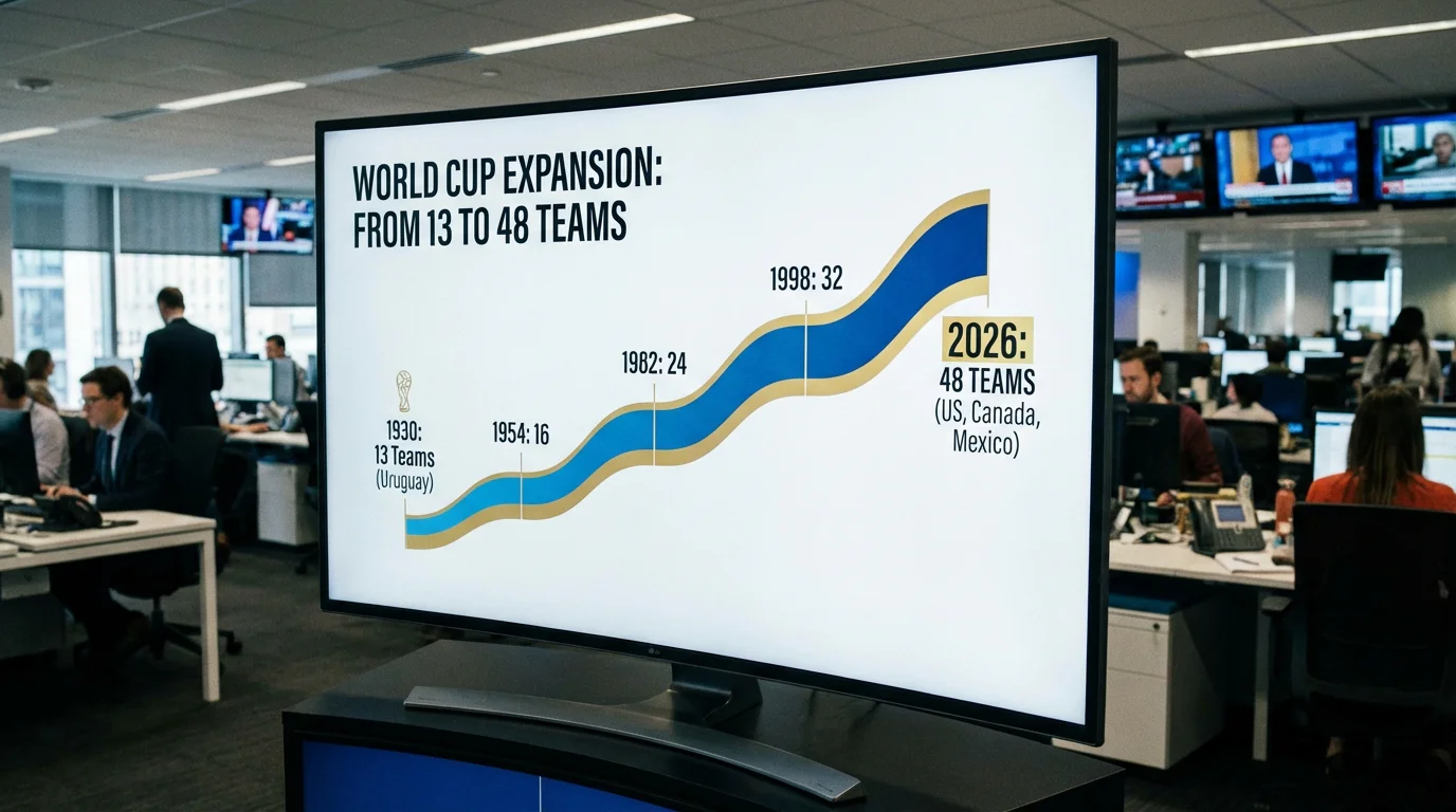 Evoluzione del formato dei Mondiali FIFA dal 1930 al 2026 con 48 squadre
